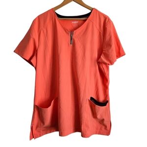 Scrubstar Orange T-Shirt Relaxed Fit Short Sleeve Size XL